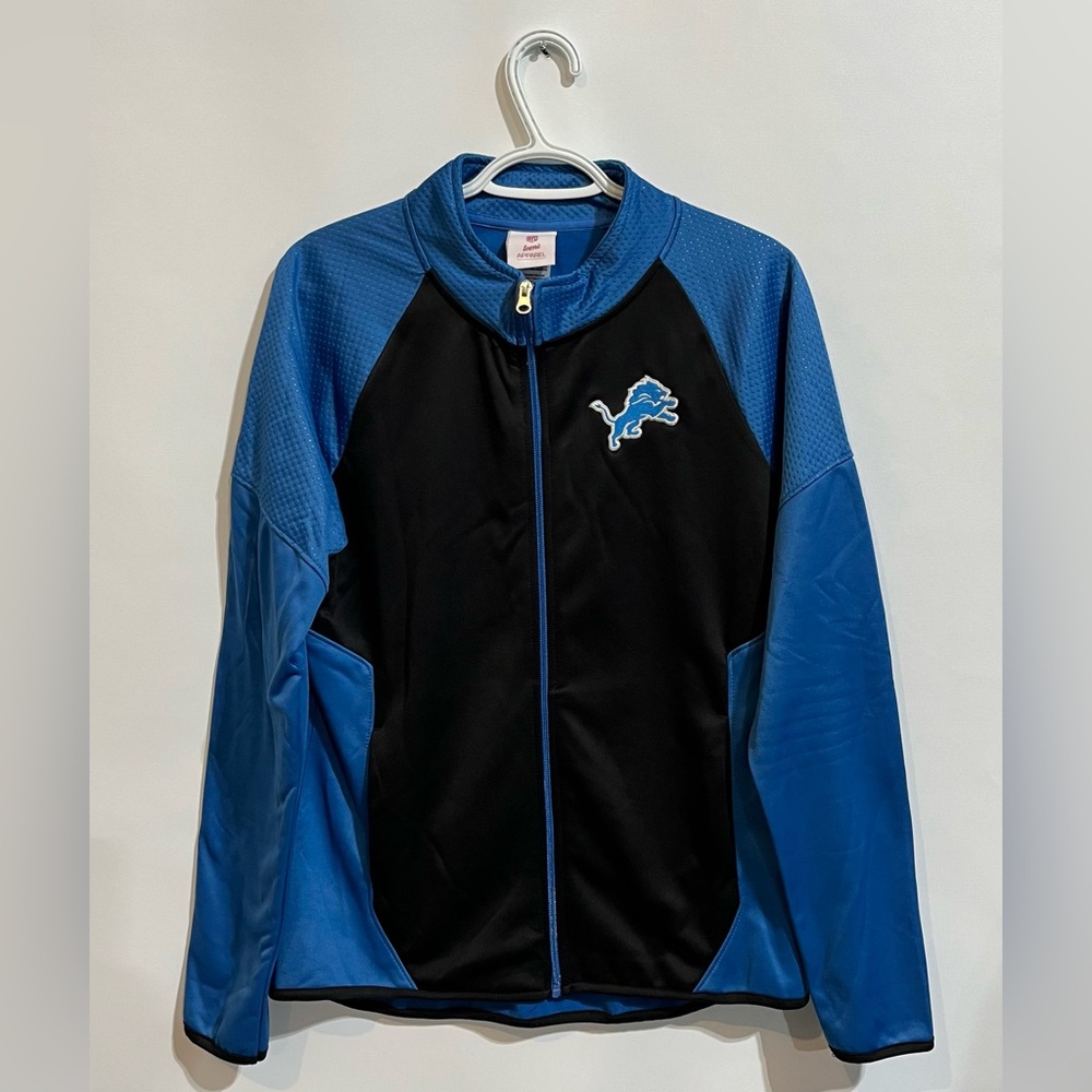 NFL Teens Apparel Lions Full Zip Jacket Size XL (15/17)